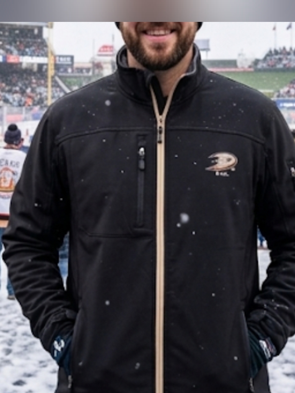 NHL Anaheim Ducks Men's Softshell Performance Jacket - Size Medium Women's Large